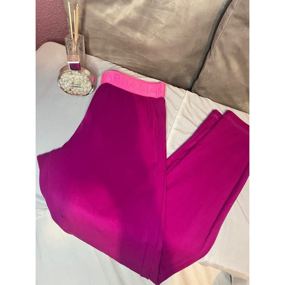 Dolce & Gabbana Pink Women's Logo Leggings Size 9/10